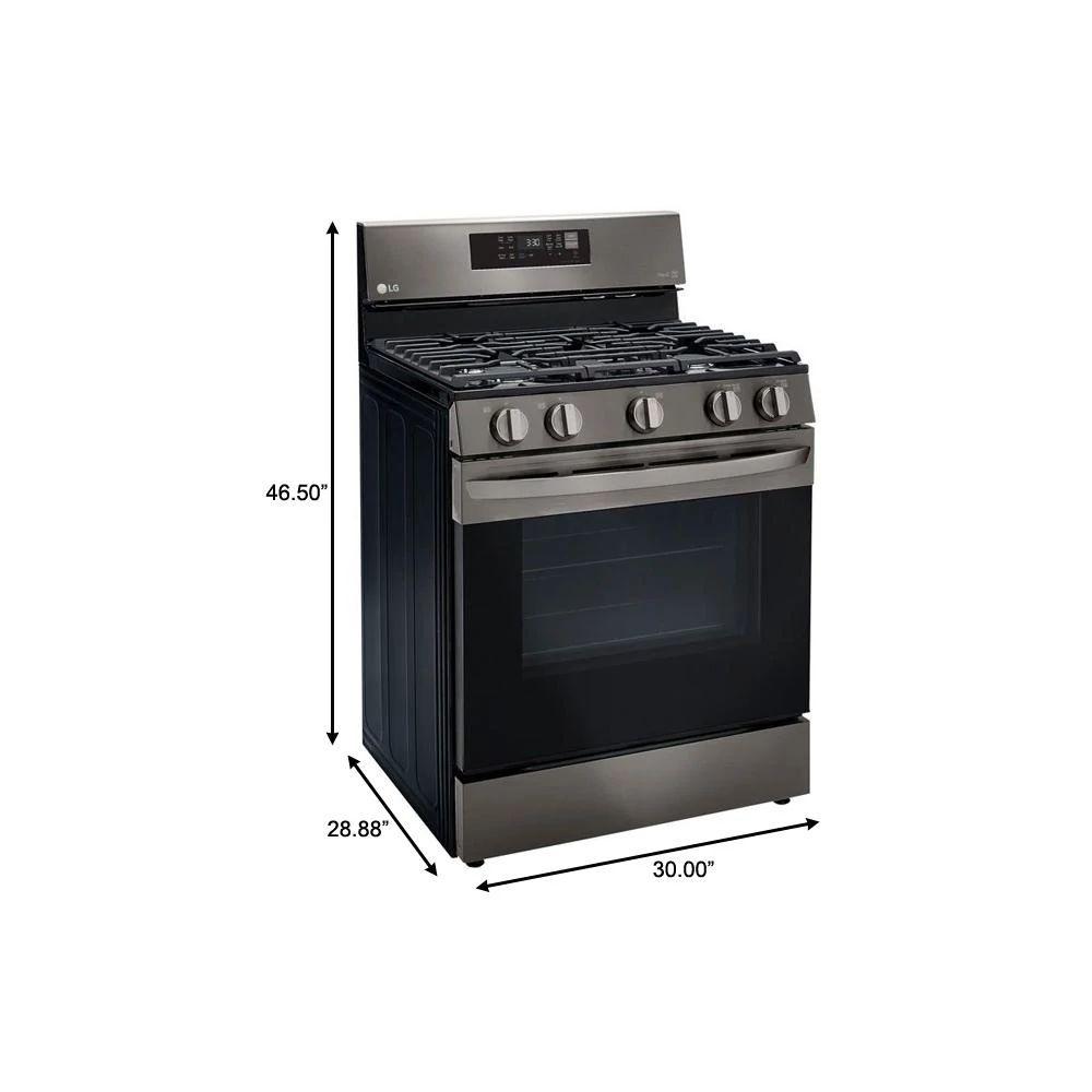 5.8 cu ft. Smart Wi-Fi Enabled Fan Convection Gas Range with Air Fry & EasyClean®