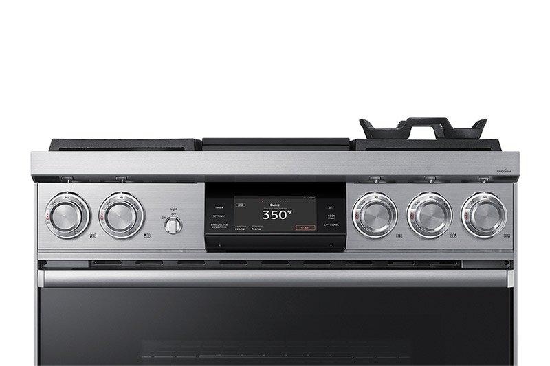 36" Pro Dual-Fuel Steam Range, Silver Stainless Steel, Natural Gas
