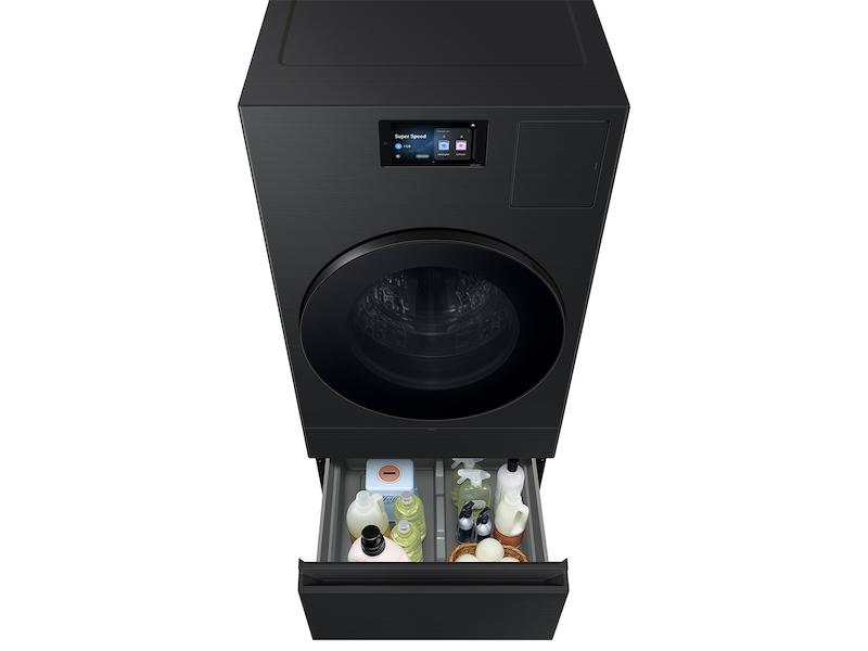 Bespoke AI Laundry Combo™ Pedestal with Storage Drawer in Brushed Black