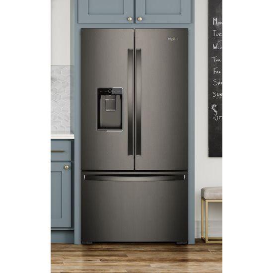 Whirlpool® 36-inch Wide Counter Depth French Door-within-Door Refrigerator - 24 cu. ft. - Black Stainless