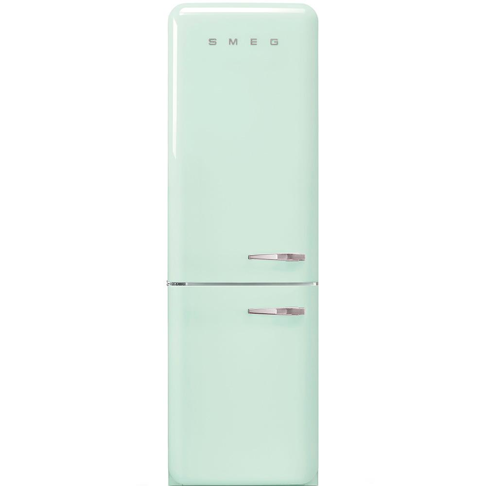 Approx 24" 50'S Style refrigerator with automatic freezer, Pastel green, Left hand hinge