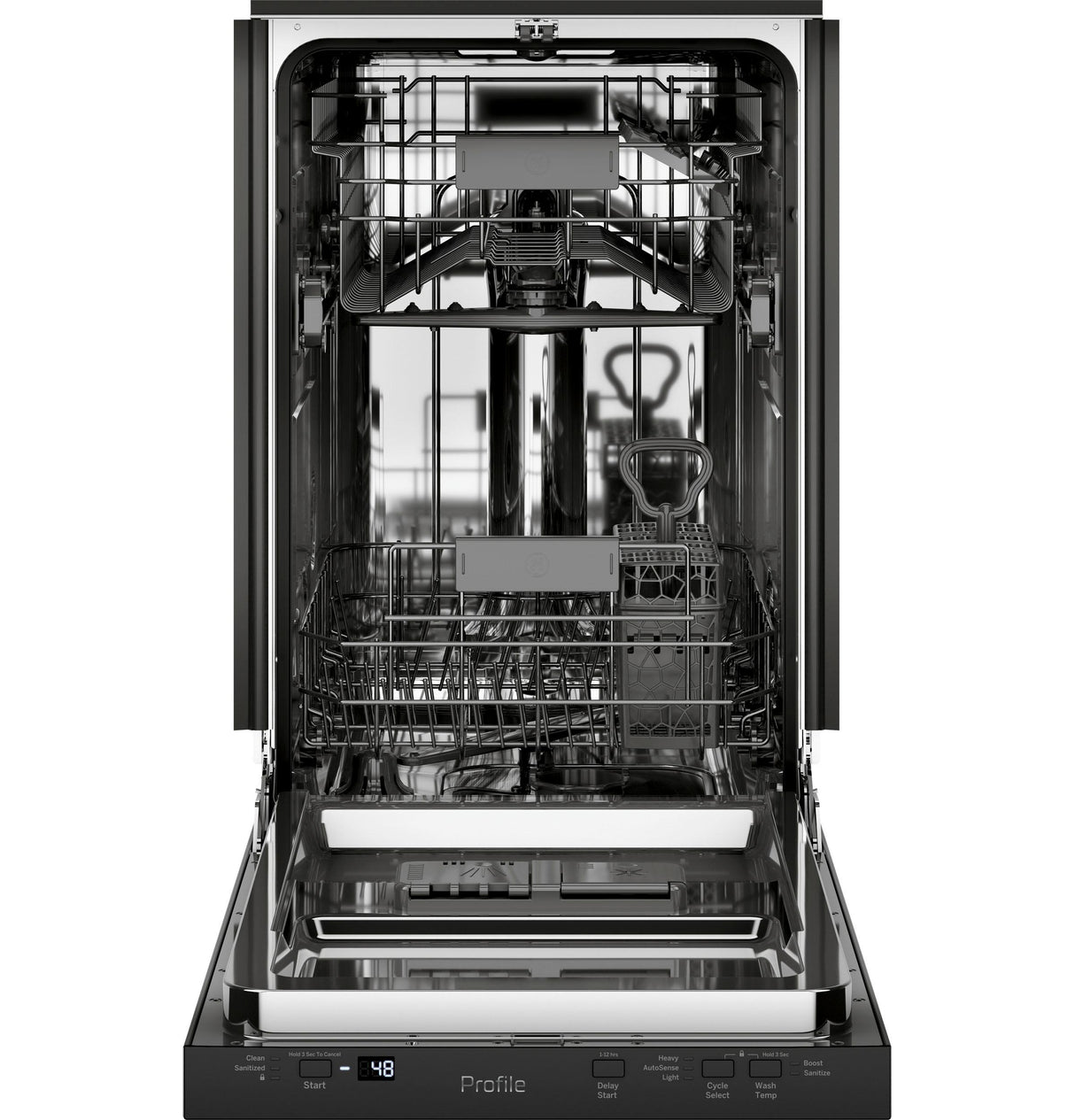 GE Profile™ ENERGY STAR® 18" ADA Compliant Stainless Steel Interior Dishwasher with Sanitize Cycle