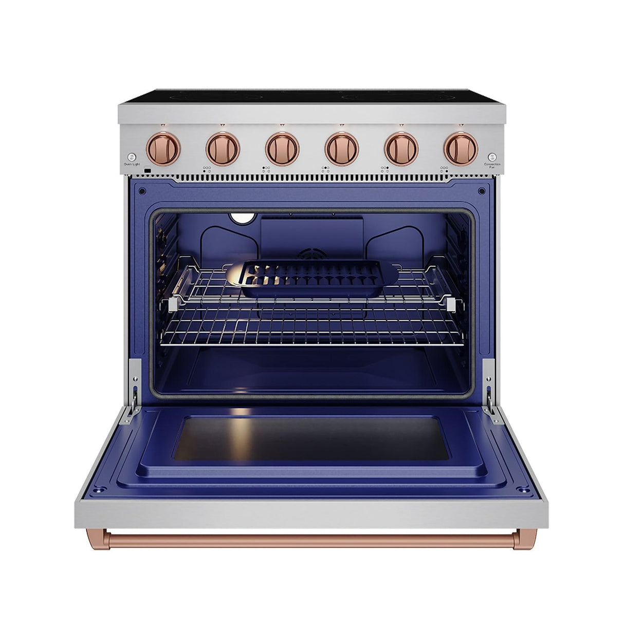 36 Inch Professional Electric Range In Stainless Steel/rose Gold Gordon Ramsay Series
