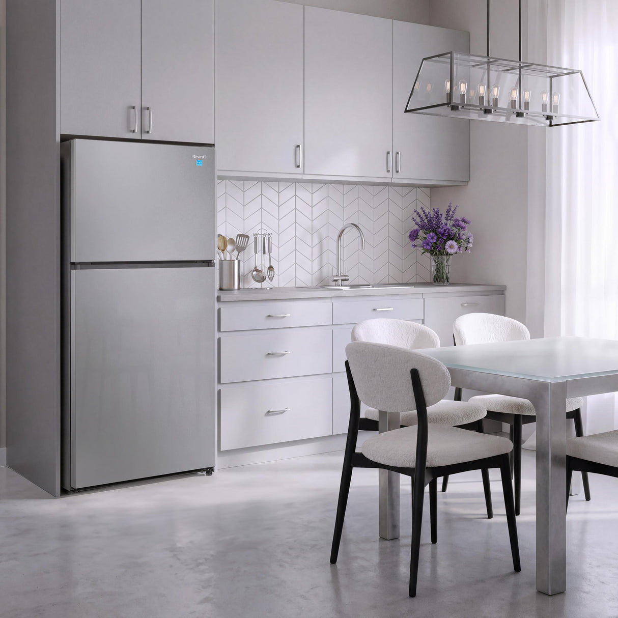 Avanti MaxxSpace Insulation™ Technology Garage-Ready Frost-Free Ice Maker-Ready Refrigerator, 24 cu. ft., ENERGY STAR, Stainless Steel Look (AVFF24DLJM0SS)