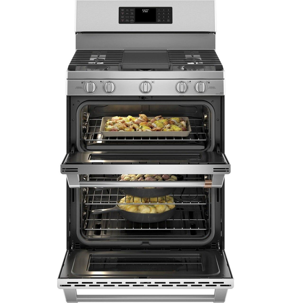 Café™ 30" Smart Free-Standing Gas Double-Oven Range with Convection