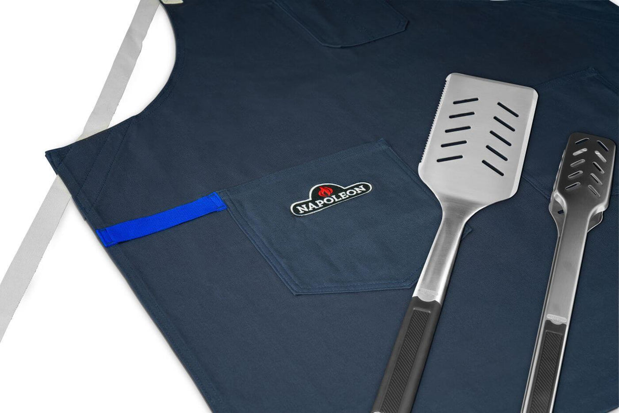 50thAnniversary Edition Prestige 500 Includes Commemorative Cover, Apron and Tool Set , Propane, Black and Blue