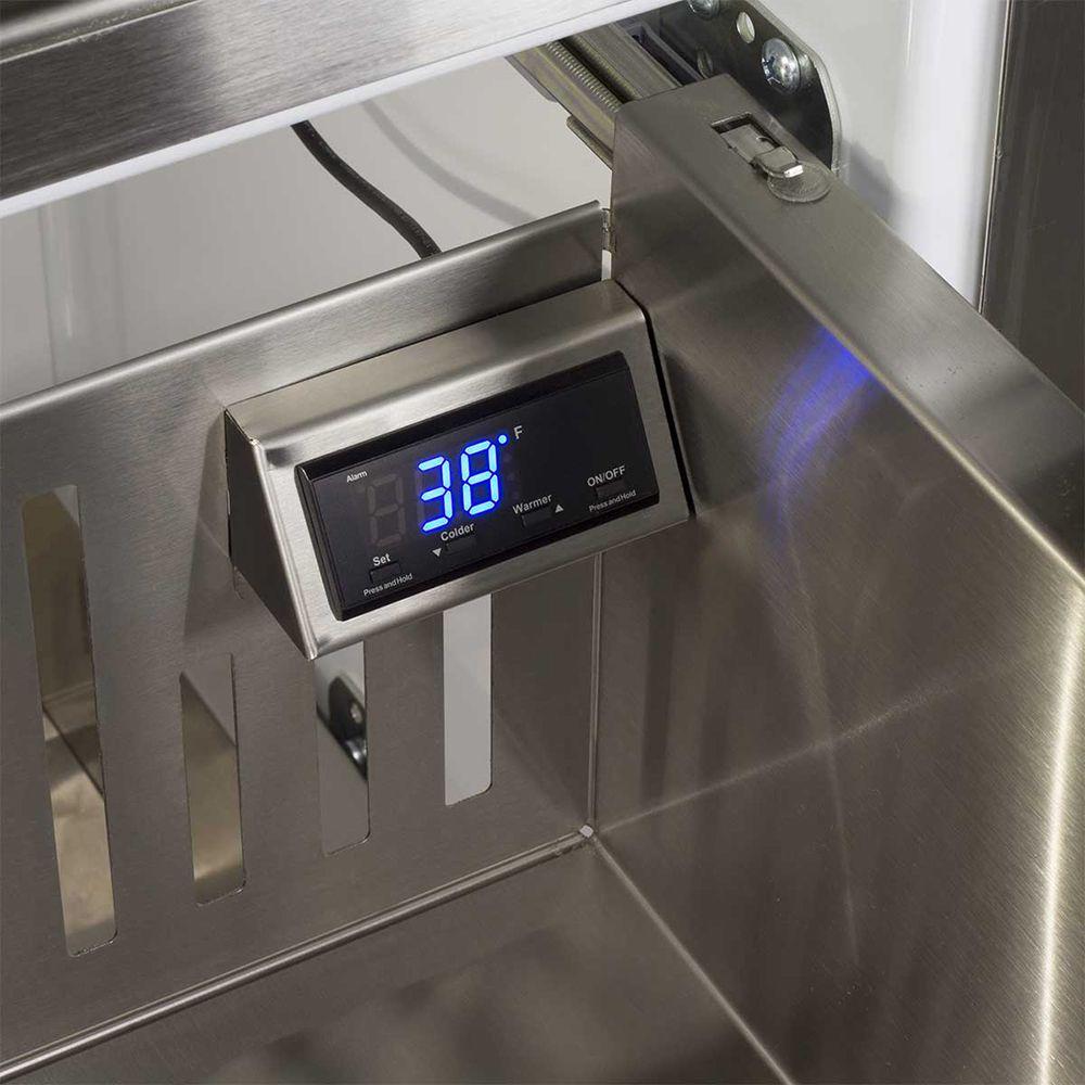24-In Outdoor Built-In Refrigerated Drawers with Door Swing - Field Reversible