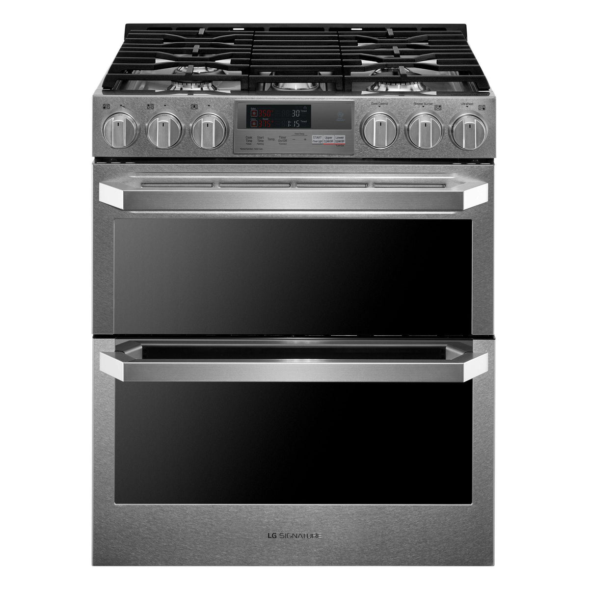 LG SIGNATURE 7.3 cu. ft. Smart Wi-Fi Enabled Dual Fuel Double Oven Range with ProBake Convection®