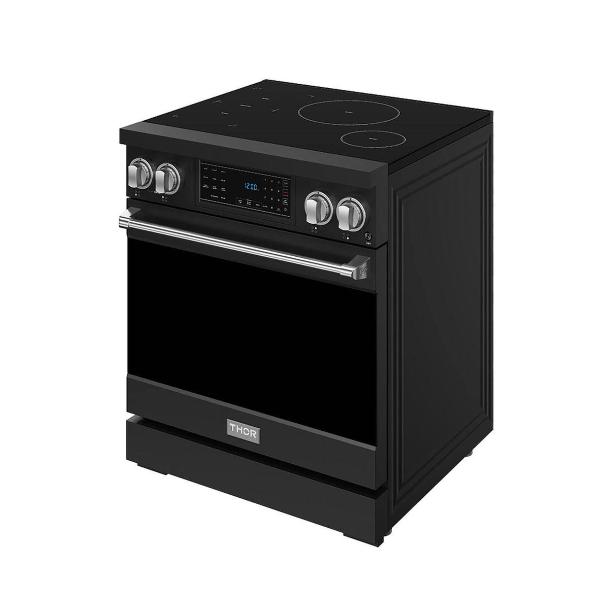 30 Inch Professional Induction Range With Tilt Panel Touch Control In Black and Stainless Steel Gordon Ramsay Series