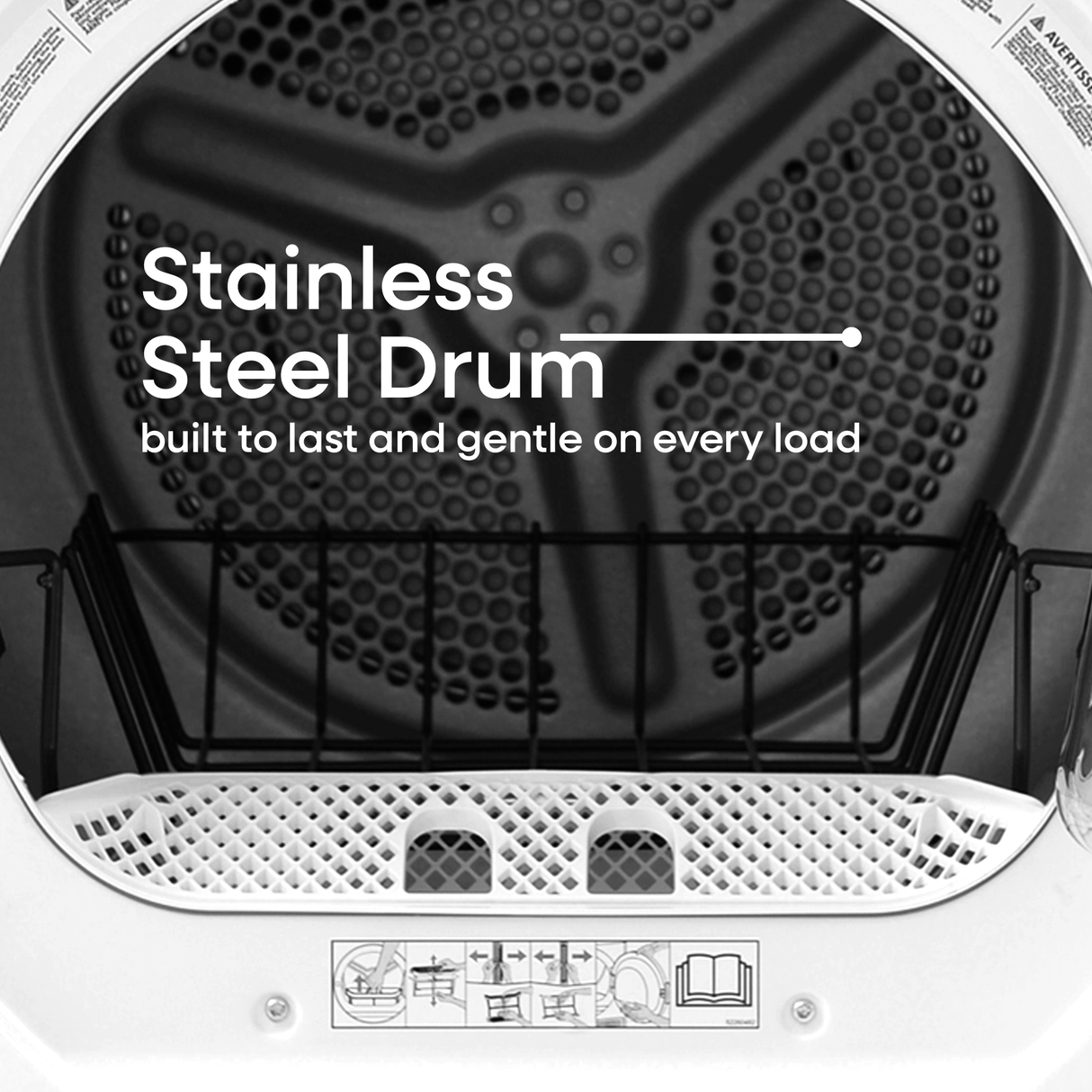 Element 4.0 cu. ft. Front Load Electric Dryer - White, ENERGY STAR (ECD4224EGW)