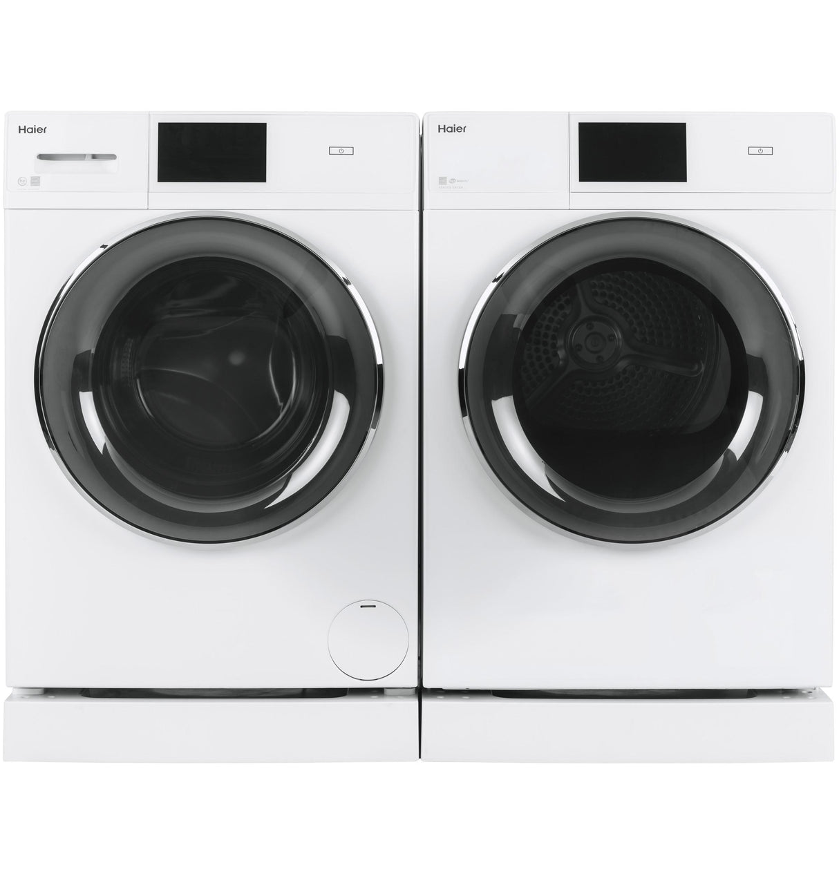 Haier ENERGY STAR® 4.3 cu.ft. Capacity Smart 24" Frontload Electric Dryer with Stainless Steel Basket
