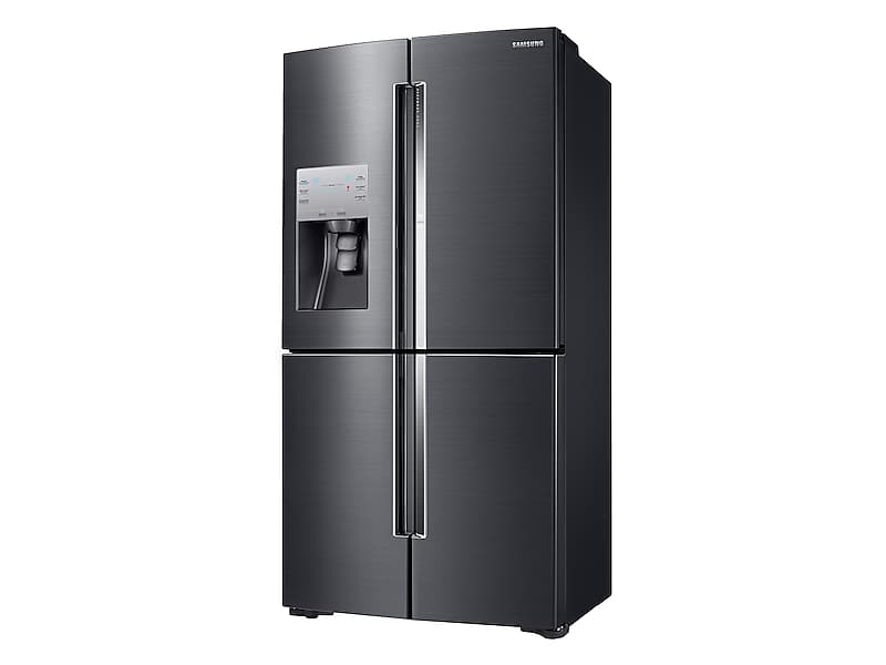 22 cu. ft. Food Showcase Counter Depth 4-Door Flex™ Refrigerator with FlexZone™ in Black Stainless Steel
