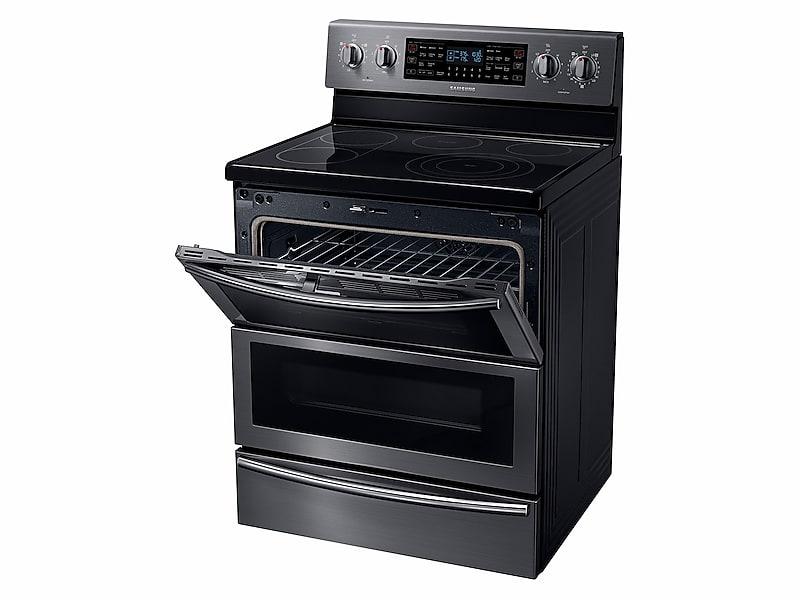 5.9 cu. ft. Freestanding Electric Range with Flex Duo™ & Dual Door in Black Stainless Steel