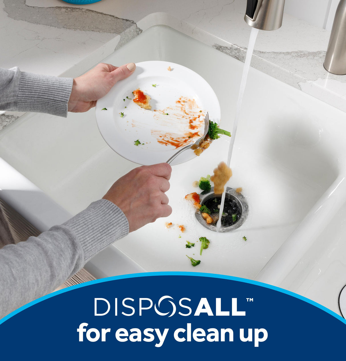 GE DISPOSALL® 1/2 HP Continuous Feed Garbage Disposer Corded