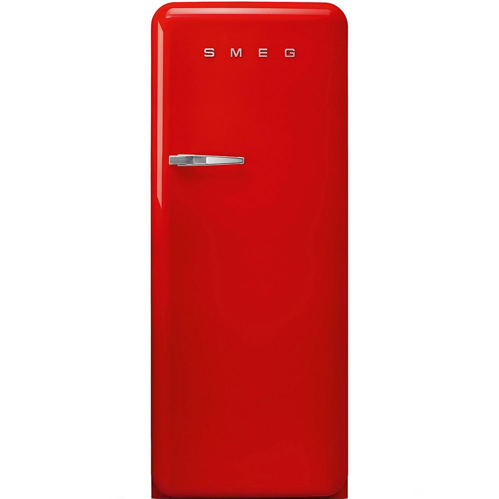 Approx 24" 50'S Style Refrigerator with ice compartment, Red, Right hand hinge