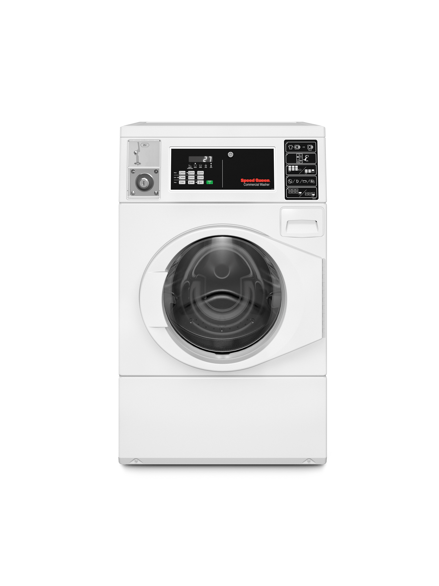 Commercial Front Load Washer with Coin Drop