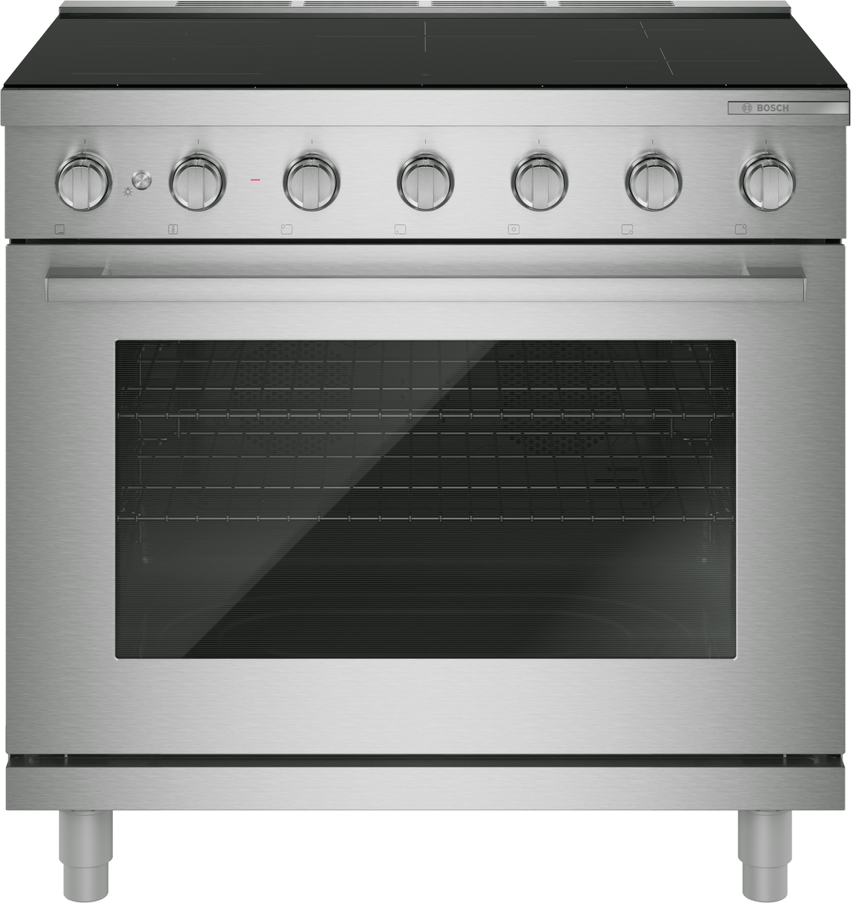 500 Series, Induction freestanding range cooker, 36'', Stainless steel