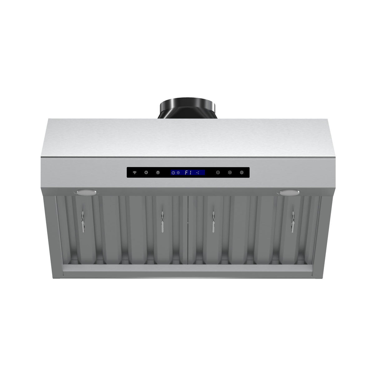 Forno Palazzo 30-Inch Wall Mounted Range Hood, Stainless Steel, Heavy Duty Baffle Filters, Remote Control