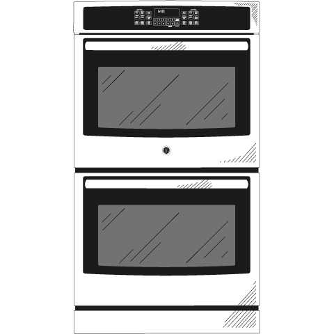 GE® 30" Built-In Double Wall Oven with Convection