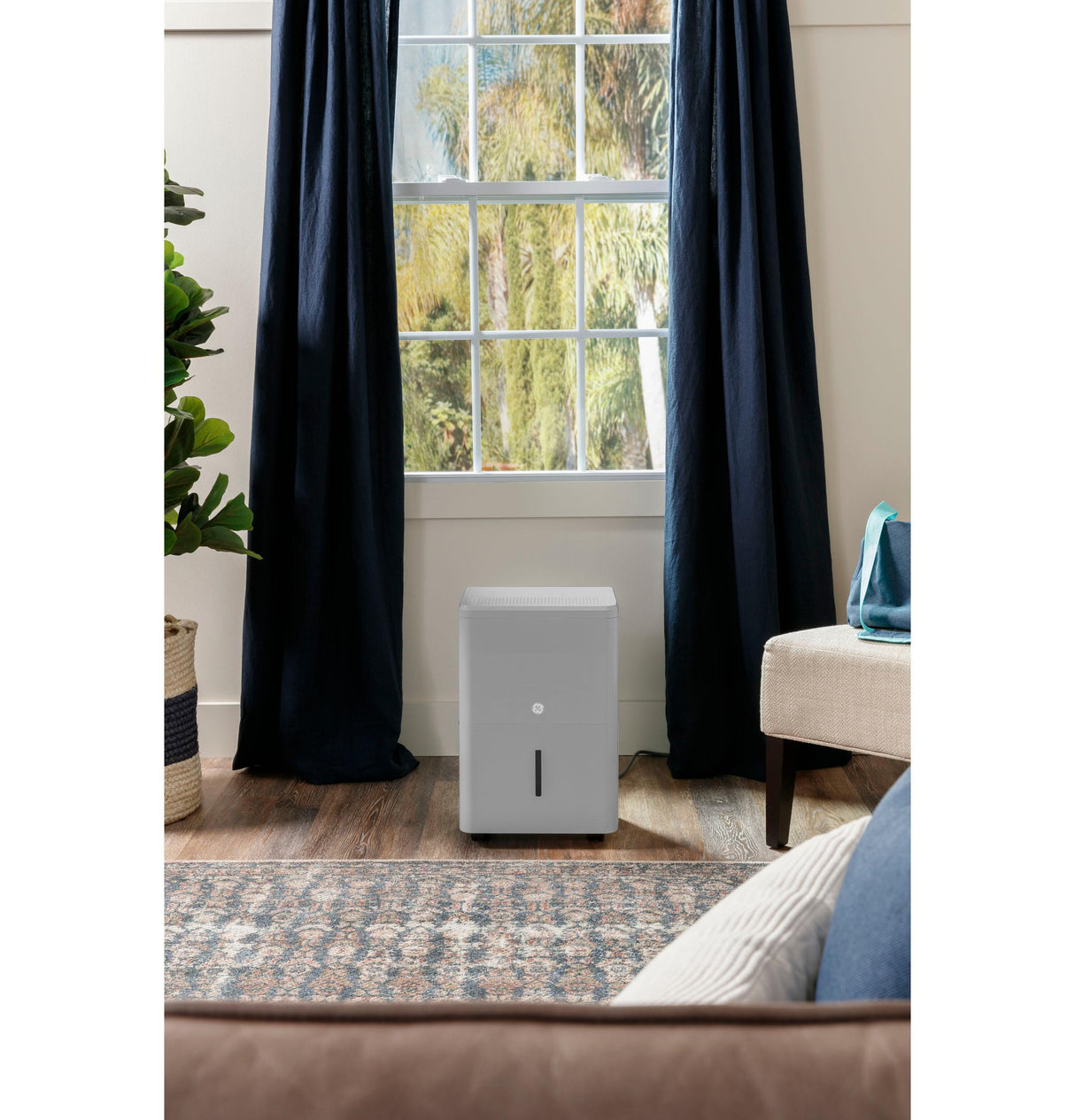 GE® ENERGY STAR® 50 Pint Portable Dehumidifier with Smart Dry for Wet Spaces