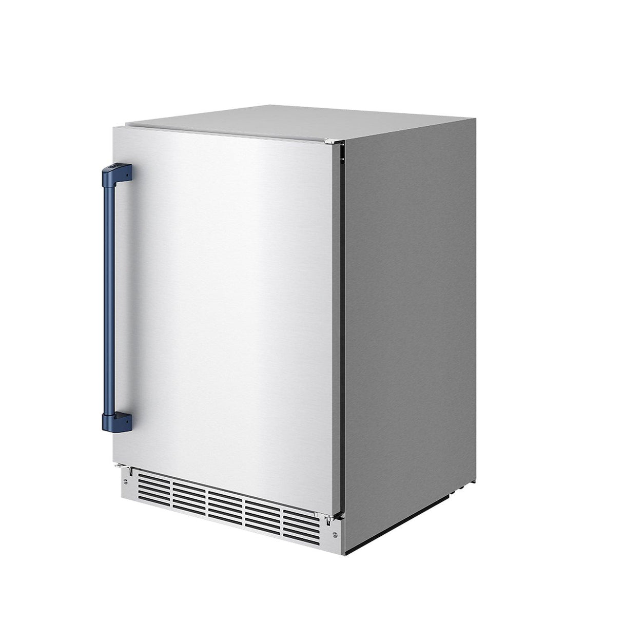 Gordon Ramsay Collection 24 Inch Outdoor Undercounter Beverage Cooler In Stainless Steel/blue