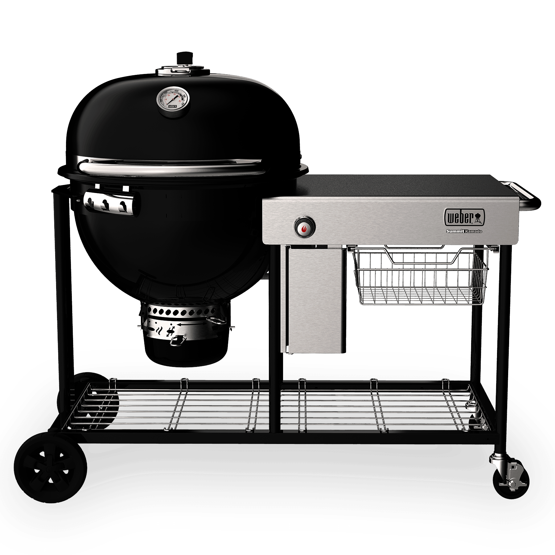 Summit® Kamado S6 Charcoal Grill Center - Black