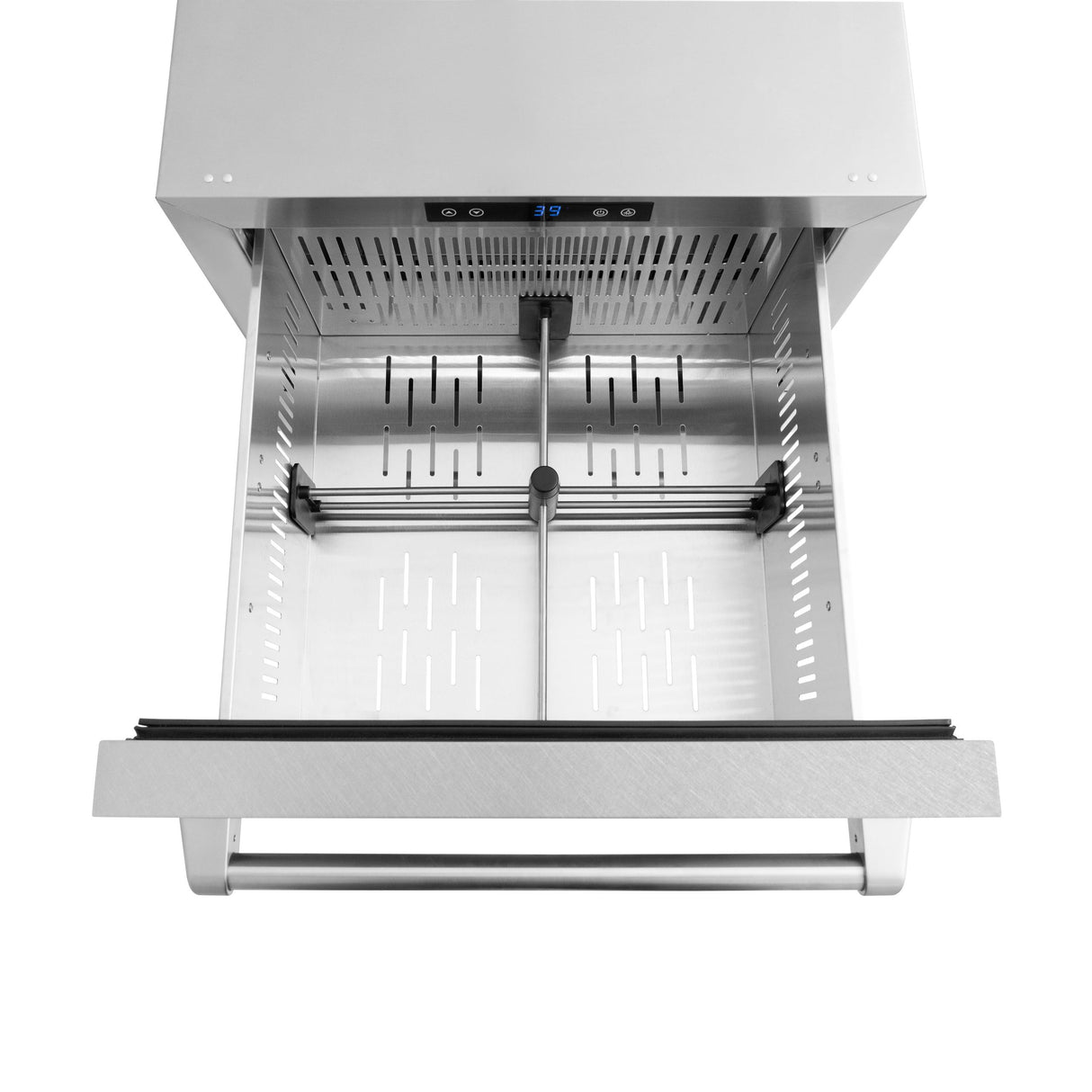 ZLINE 24 in. Touchstone 168 Can Outdoor-Rated Dual Refrigerator Drawer with DuraSnow' Stainless Steel Doors (RDSO-SN-24)
