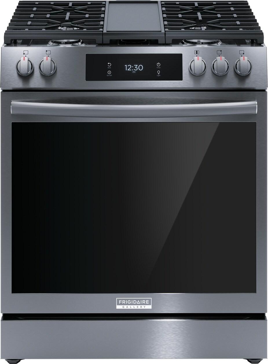 30" Front Control Gas Range with Total Convection