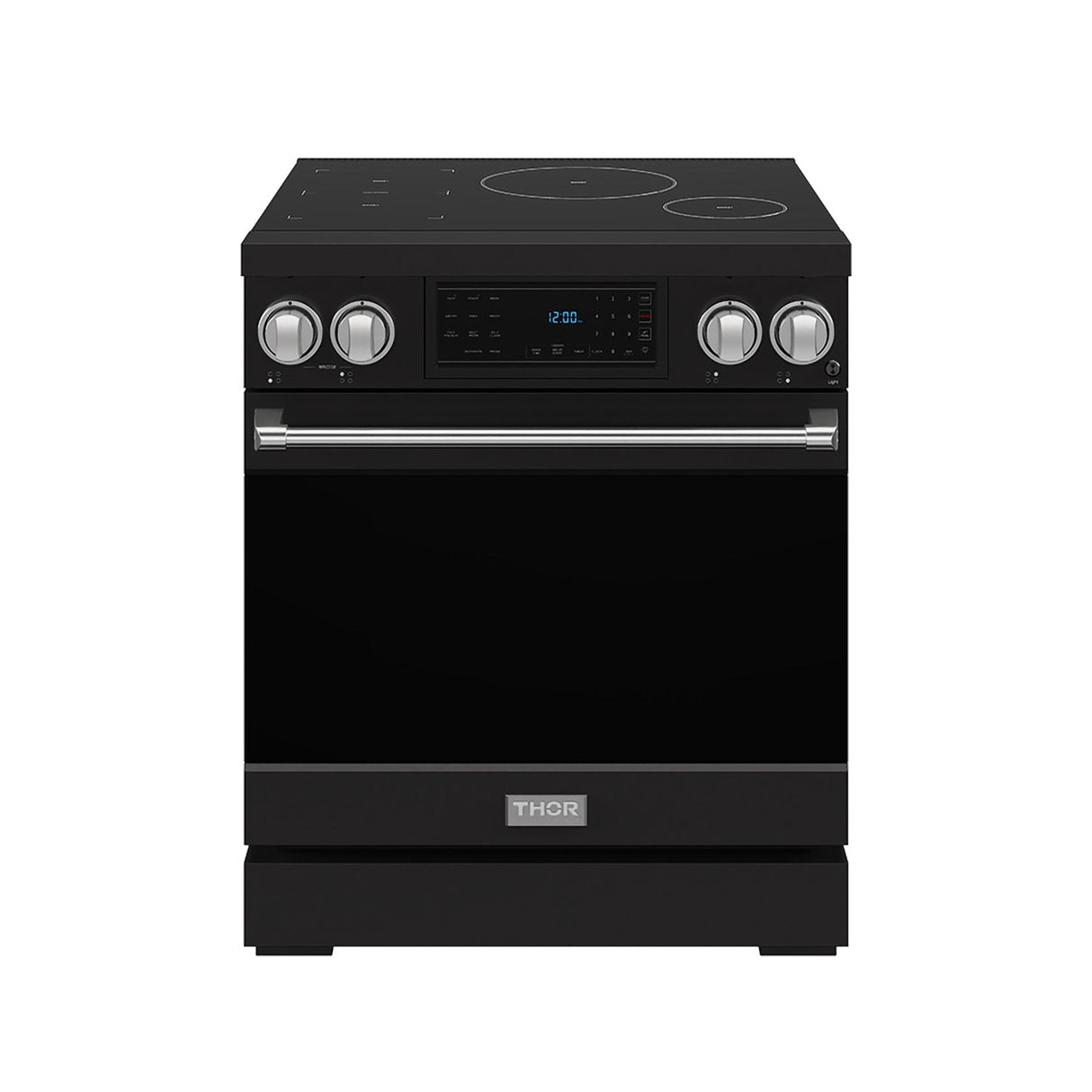 30 Inch Professional Induction Range With Tilt Panel Touch Control In Black and Stainless Steel Gordon Ramsay Series