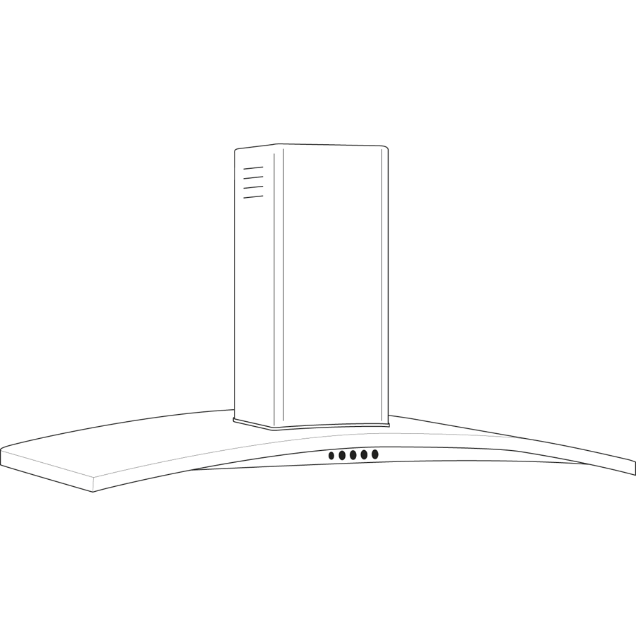 36" Wall-Mount Chimney Hood