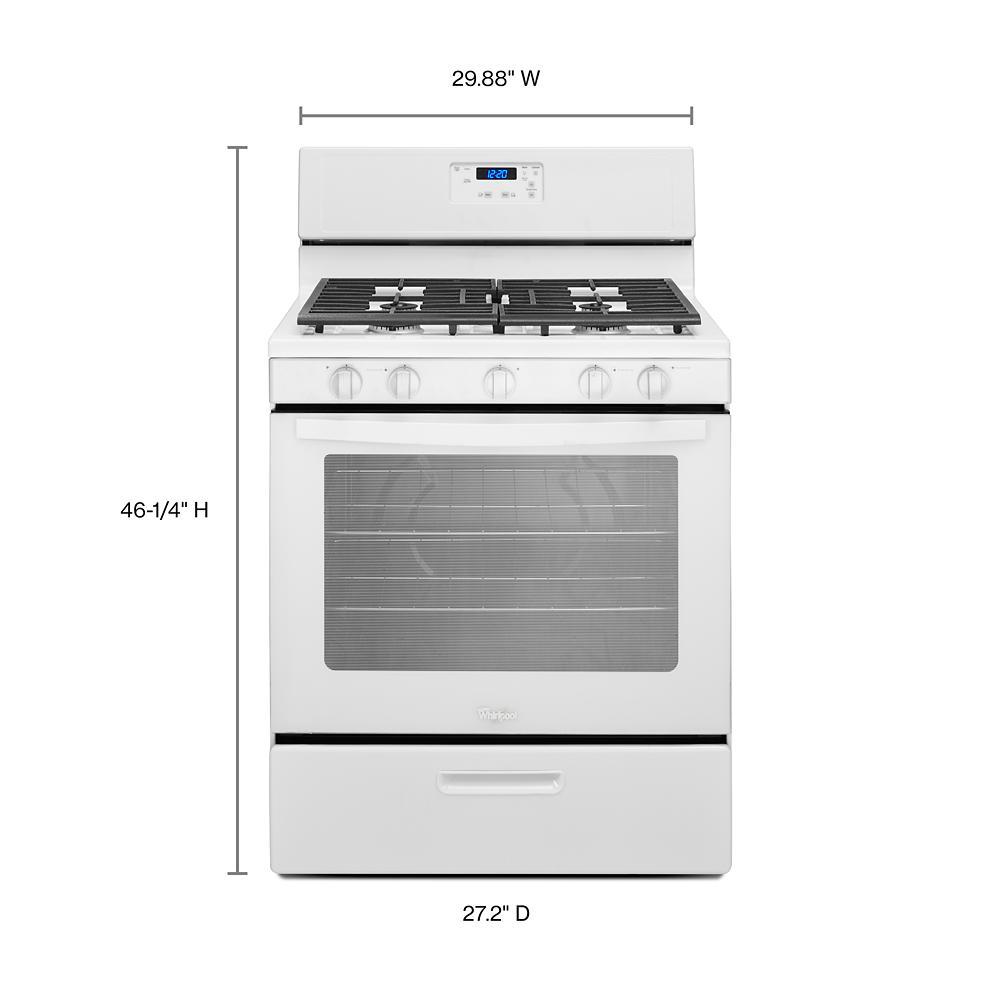 Whirlpool® 5.1 Cu. Ft. Freestanding 5-Burner Gas Stove