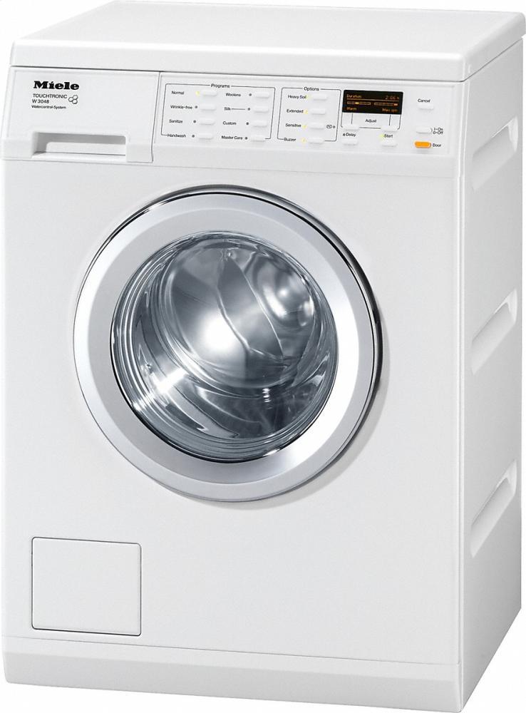W 3048 Front-loading washing machine with special programs for perfect cleanliness and gentle care of your textiles.