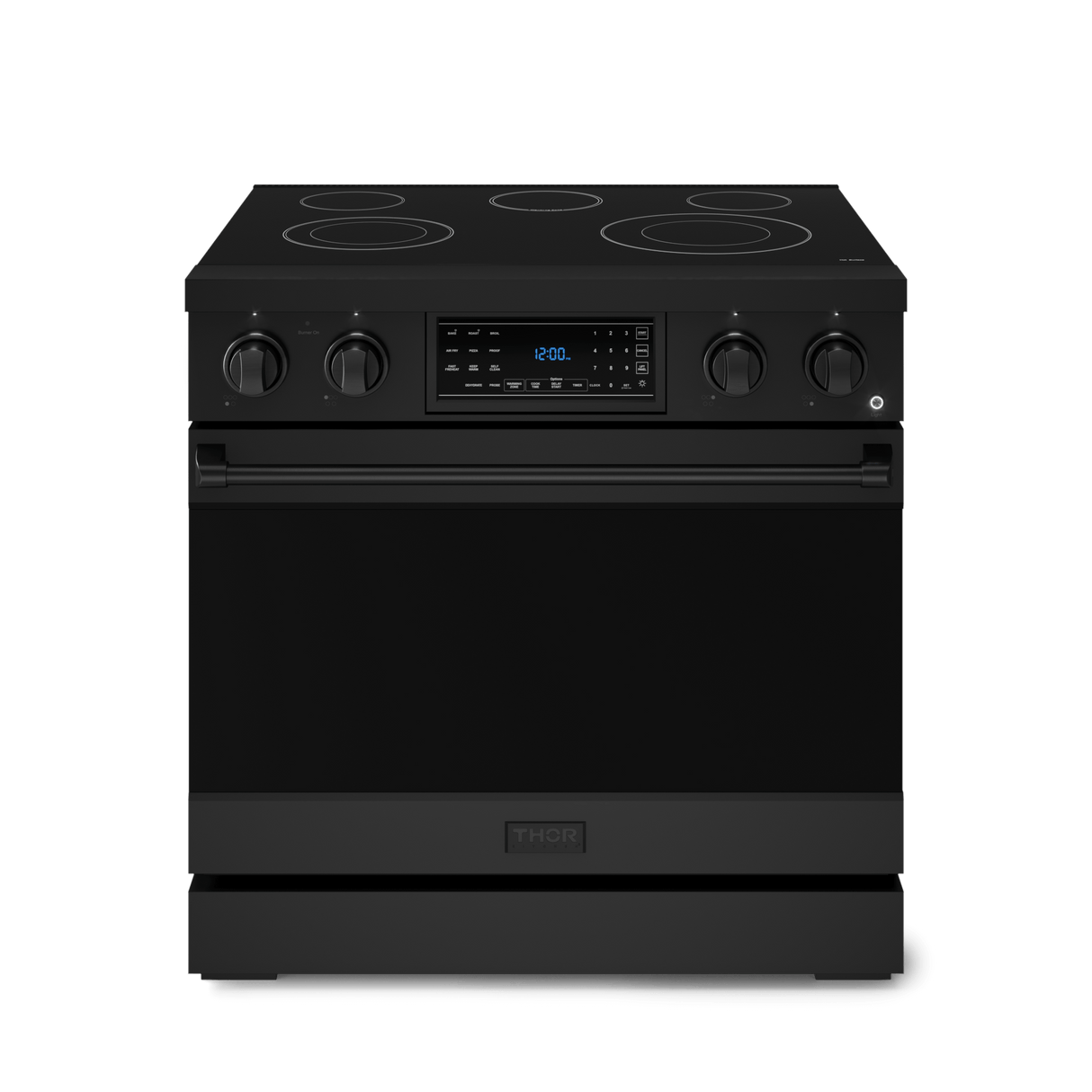 36 Inch Professional Electric Range With Tilt Panel Touch Control In Black Gordon Ramsay Series