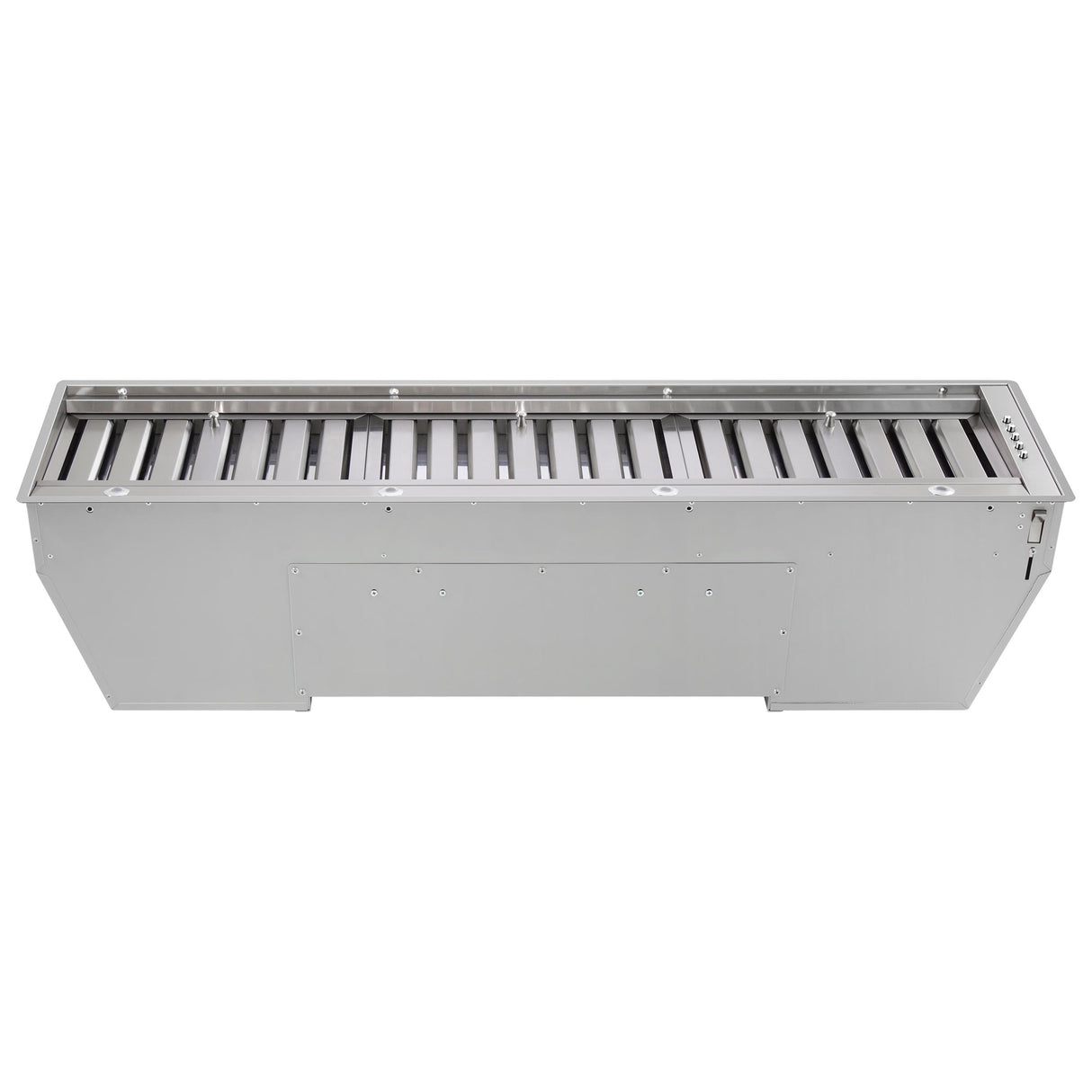 Forno Frassanito 48-Inch Recessed Range Hood, Stainless Steel Baffle Filters, LED Lighting