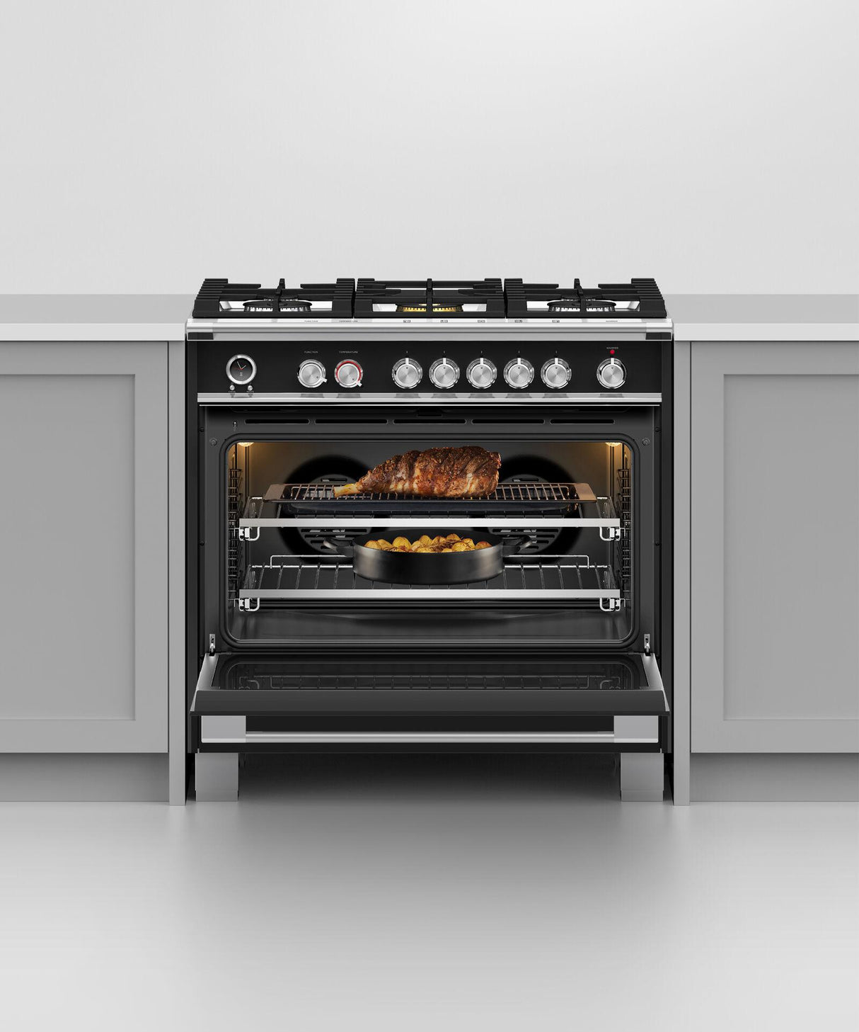 36" Series 9 Classic 5 Burner Dual Fuel Self-Cleaning Range