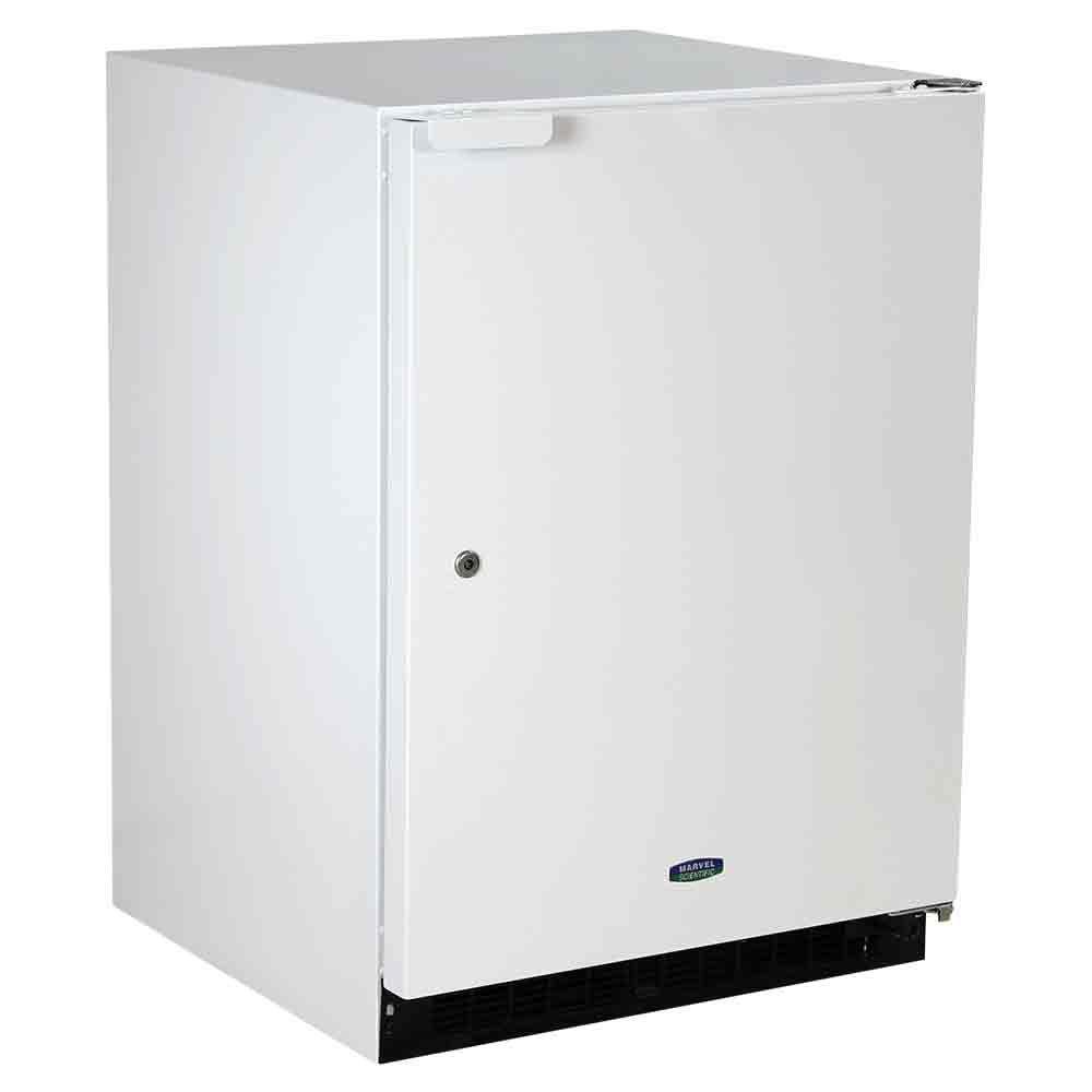 24-In General Purpose Refrigerator Freezer with Door Style - White