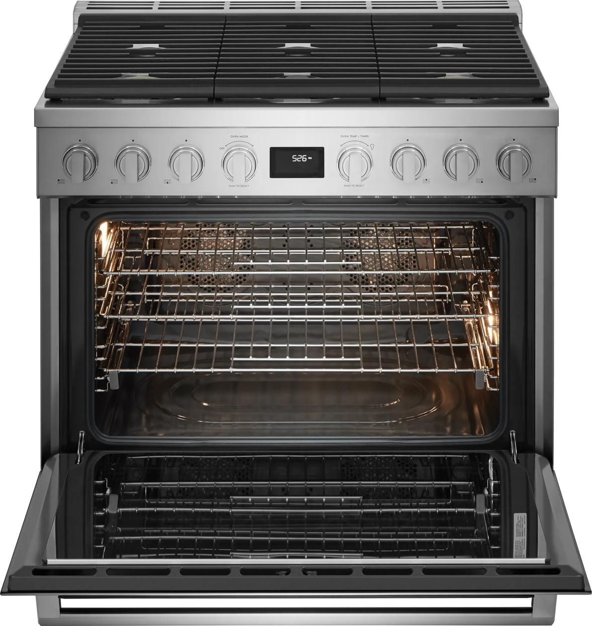 36" Dual-Fuel Freestanding Range