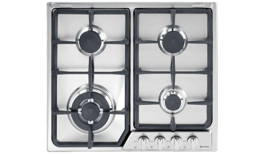 Stainless Steel 24" Gas 4 - Burner Deluxe Front Control