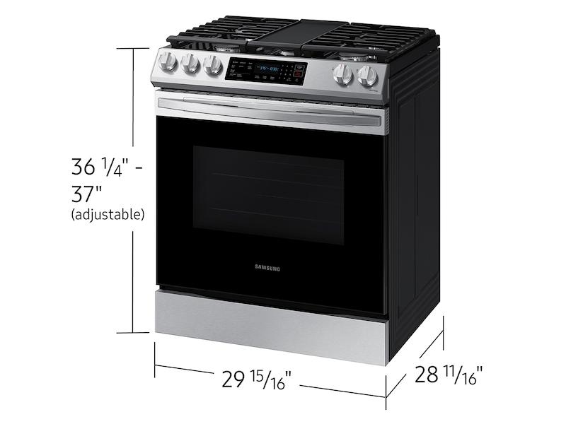 6.0 cu. ft. Smart Slide-in Gas Range with Air Fry & Convection in Fingerprint Resistant Stainless Steel