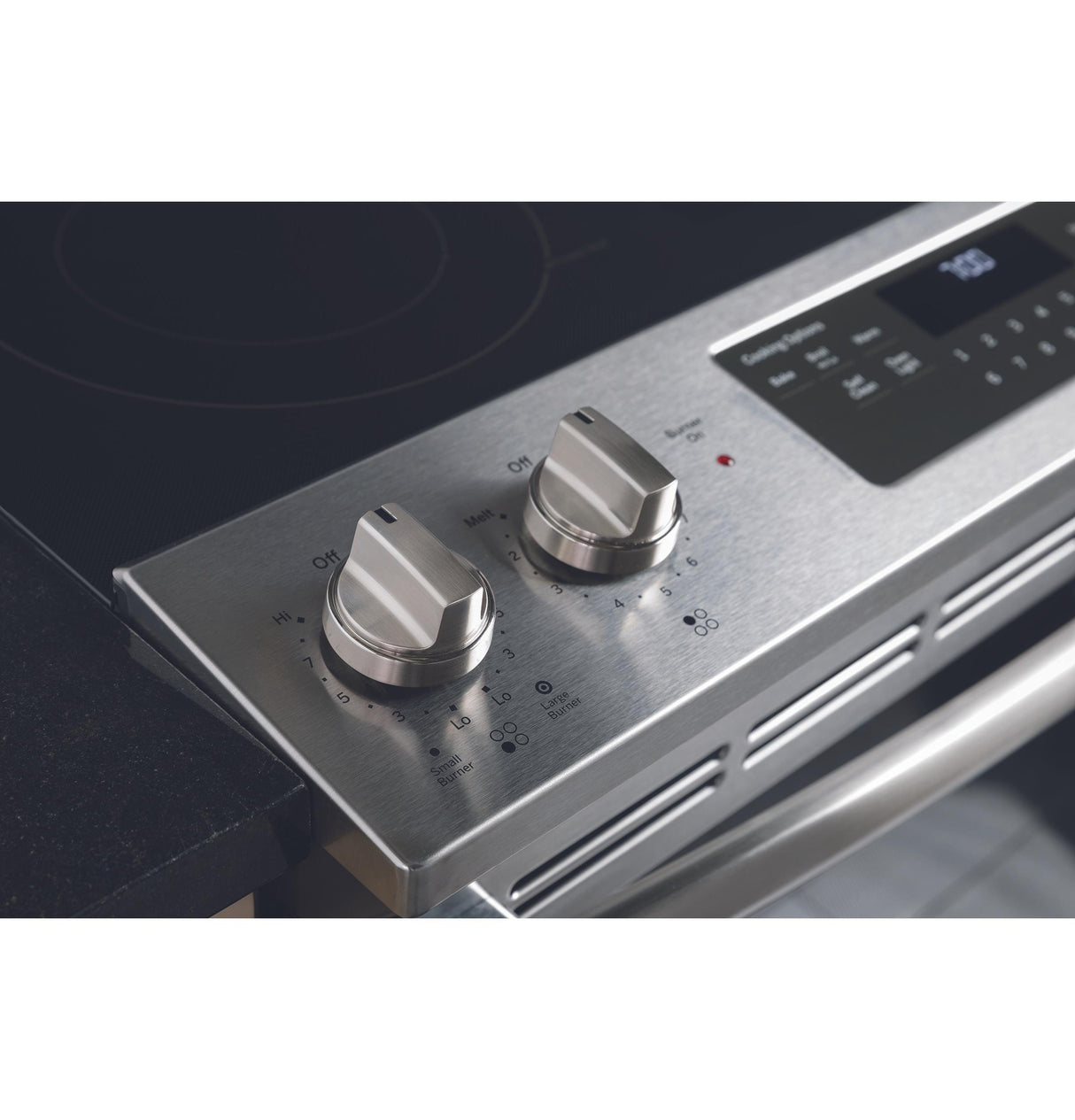 GE® 30" Slide-In Electric Convection Range