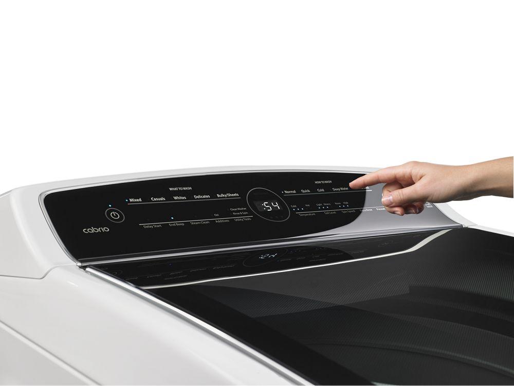4.8 cu.ft HE Top Load Washer with Adapative Wash Technology, Intuitive Touch Controls