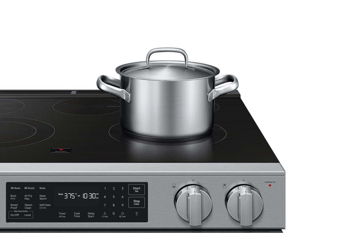 Bespoke Smart Slide-in Electric Range Pro Style Design Air Fry Max Precision Knobs