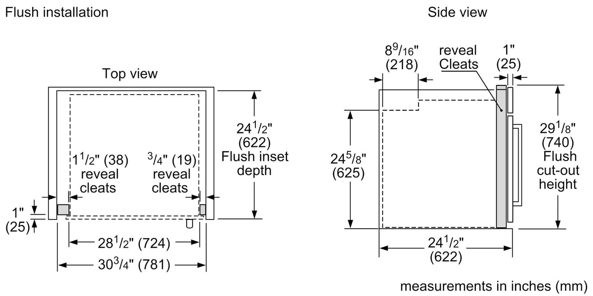 Benchmark™ Single Wall Oven 30'' Door hinge: Left, Stainless Steel