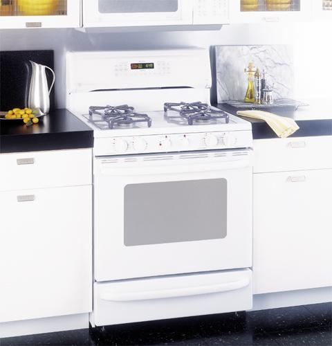 GE Profile Performance Spectra 30" Free-Standing Smooth-Top Convection Gas Range