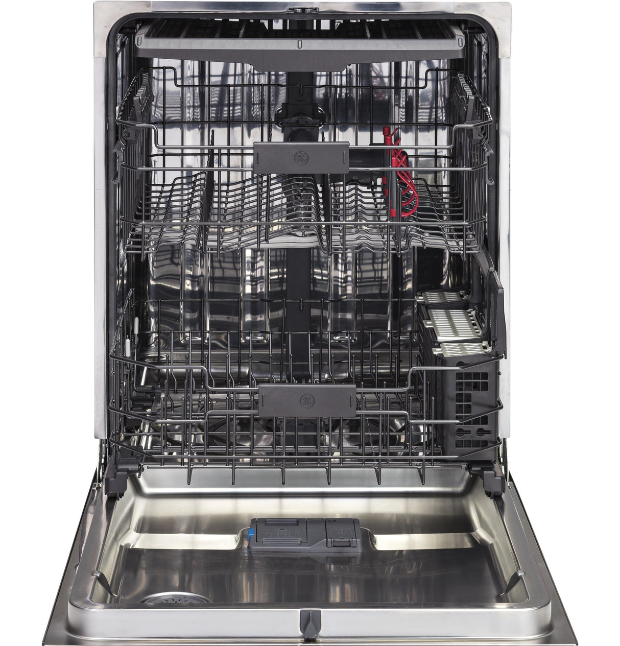 GE® Stainless Steel Interior Dishwasher with Hidden Controls