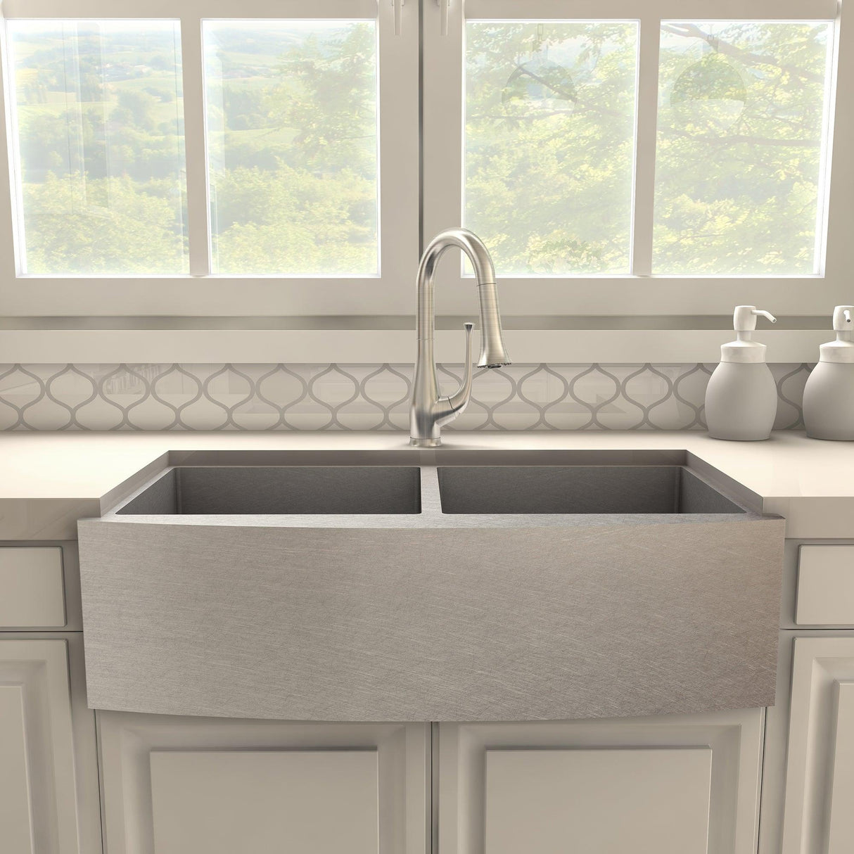 ZLINE Shakespeare Kitchen Faucet in Brushed Nickel (SHK-KF-BN)