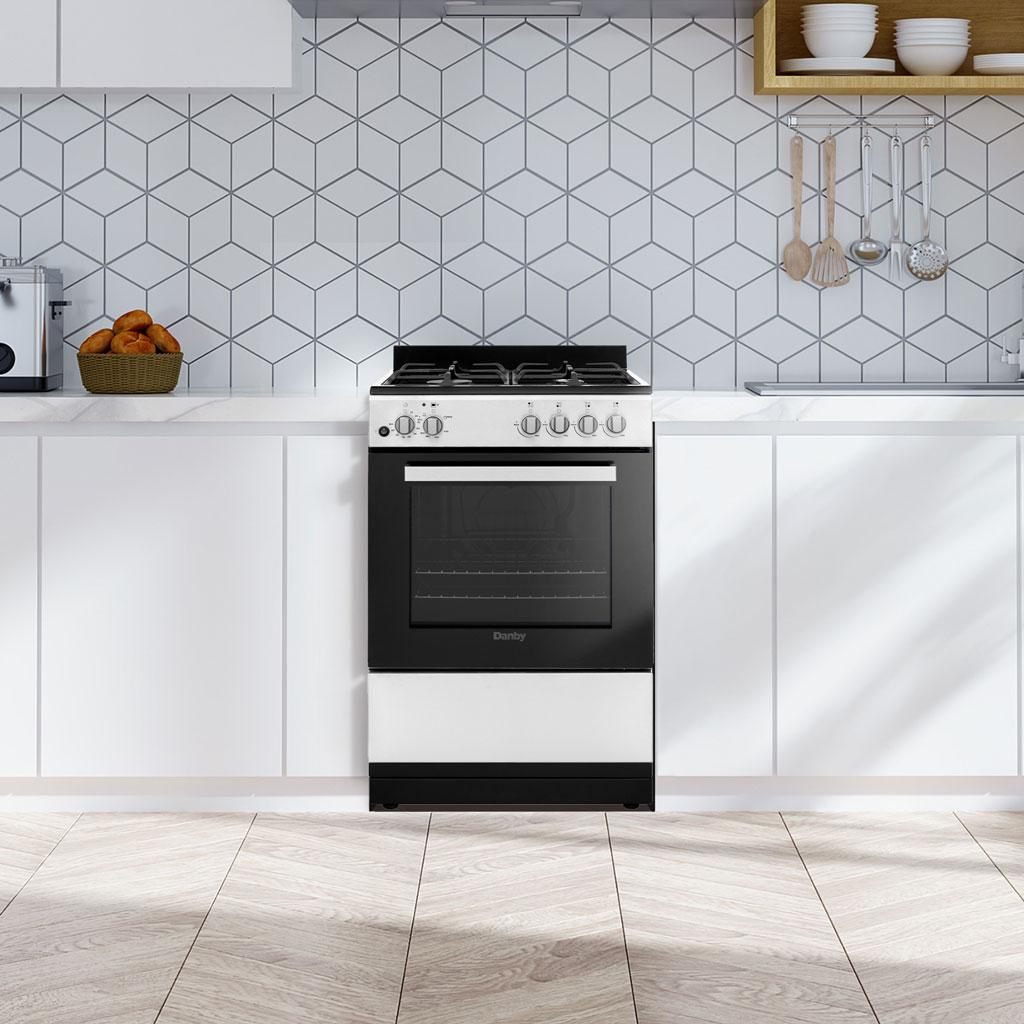 Danby 24" Wide Gas Range in Stainless Steel