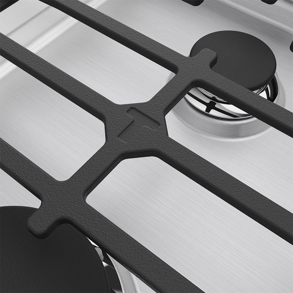 36 Inch Professional Gas Cooktop In Stainless Steel