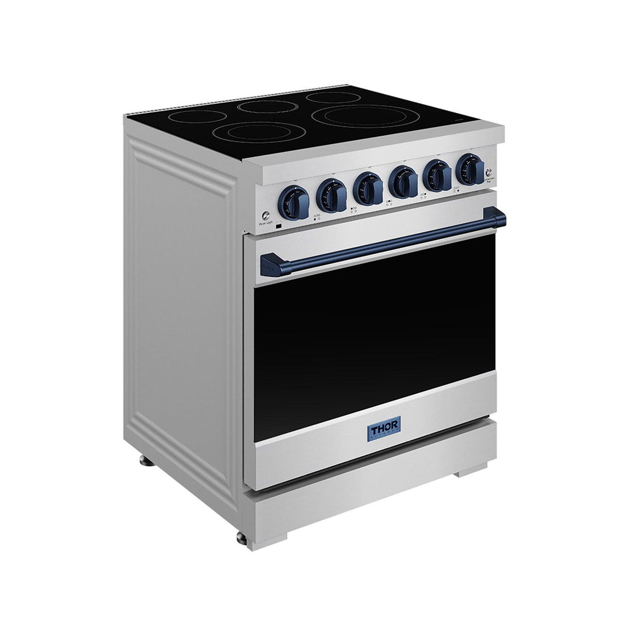 30 Inch Professional Gas With Precision Knob Control In Stainless Steel/blue