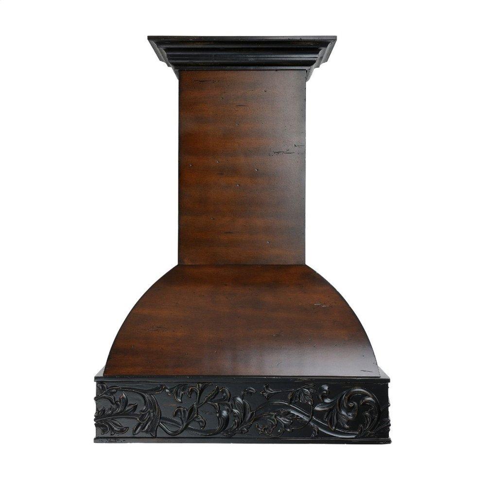 ZLINE 30" Designer Series Wooden Wall Range Hood with Crown Molding (393AH-30)
